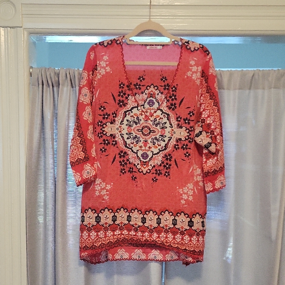 Johnny Was Lightweight Cotton Tunic